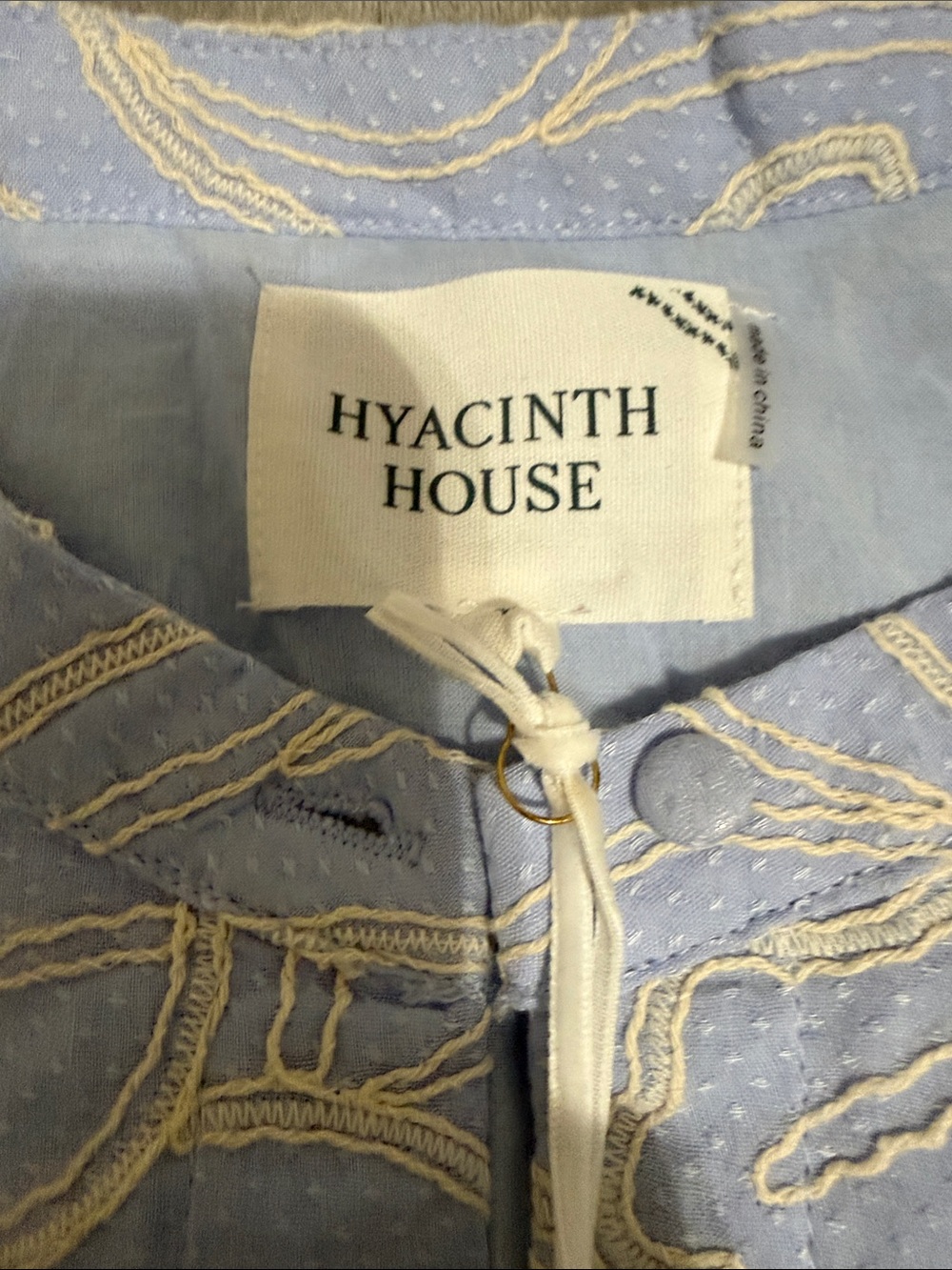 Hyacinth House Floral Embroidered Romper - Picture 2 of 4